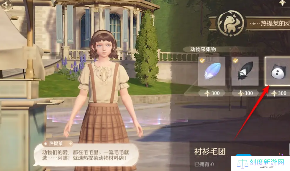 《无限暖暖》衬衫毛团购买方法位置