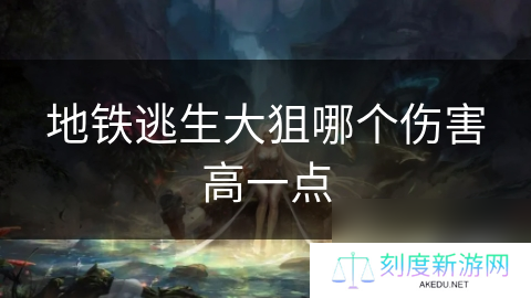 地铁逃生大狙哪个伤害高一点