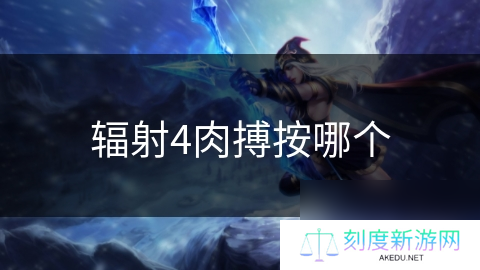 辐射4肉搏按哪个