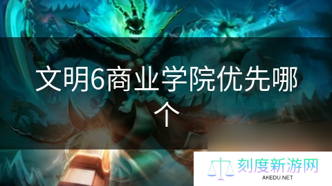 文明6商业学院优先哪个