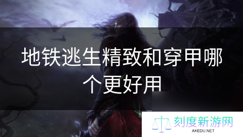 地铁逃生精致和穿甲哪个更好用