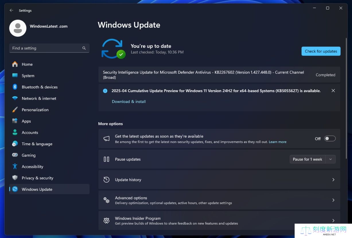微软 Win11 24H2 推送四月可选更新：引入 Recall、修复蓝屏等