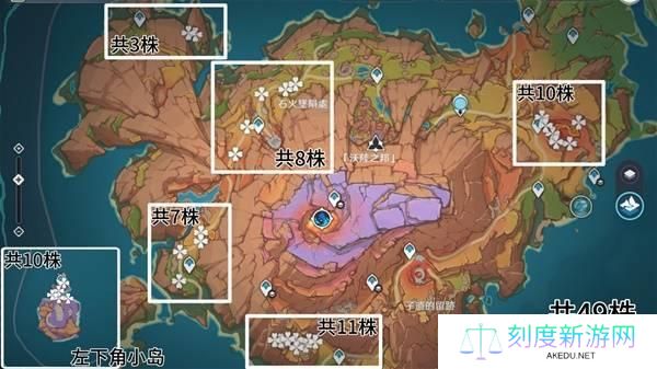 原神云岩裂叶在哪采集-全部云岩裂叶采集路线图一览