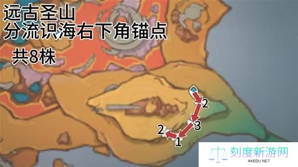 原神全部云岩裂叶采集路线图一览