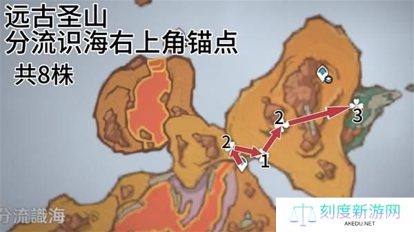 原神全部云岩裂叶采集路线图一览