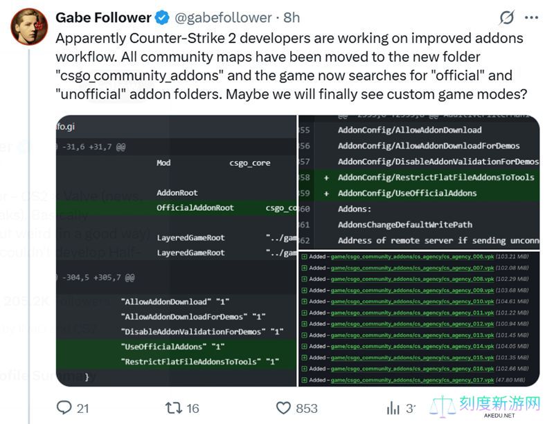 数据挖掘者Gabe Follower：或许我们会迎来自定义模式